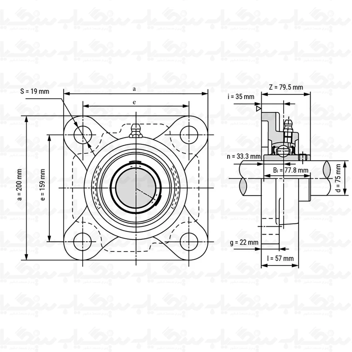یاتاقان 215 UCF